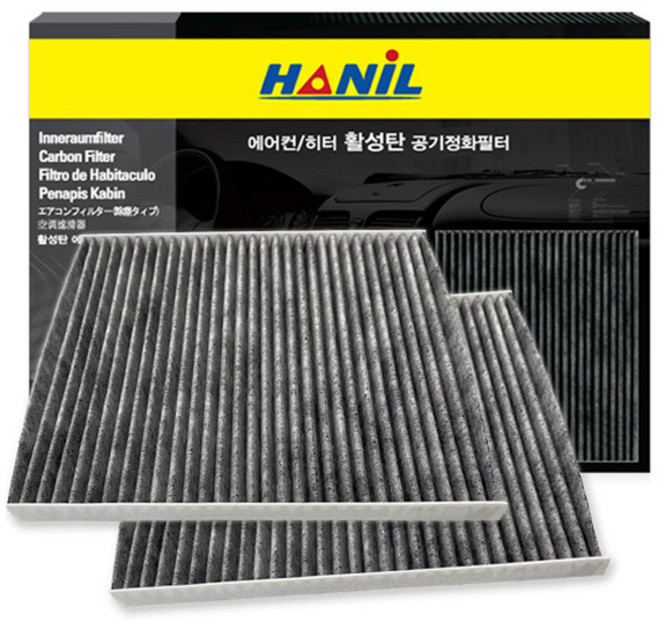 한일 활성탄 자동차 에어컨필터, c134, 2개