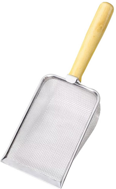 케리빙 고양이 모래삽 3.8mm, 실버, 1개