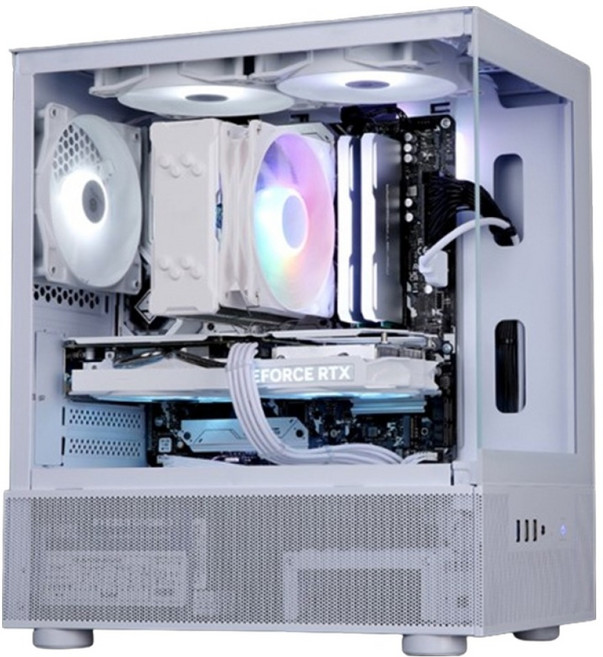 포유컴퓨터 2025 게임용 조립PC 코어i5 인텔 14세대 지포스 RTX 5060 Ti, 코어i5-14400F, 32GB, 1TB, Free DOS
