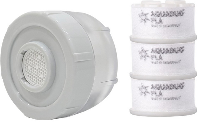 아쿠아듀오 퓨어 버블 세면대 정수 헤드 + PLA 필터 3p 세트, 1세트, 혼합색상