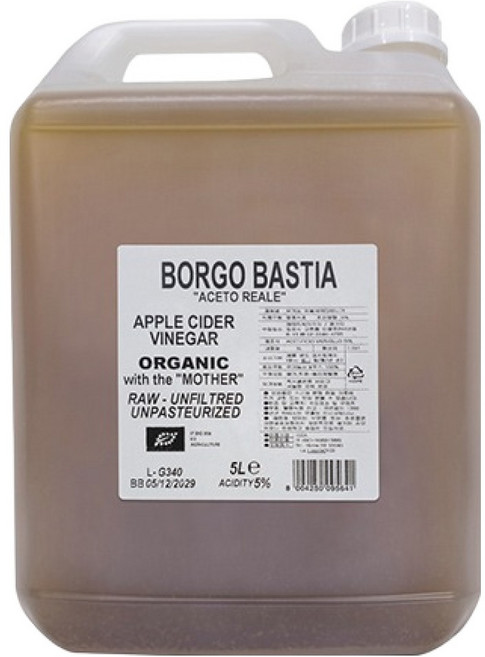 보르고 델라 바스티아 유기농 애플 사이다 비니거, 1개, 5L