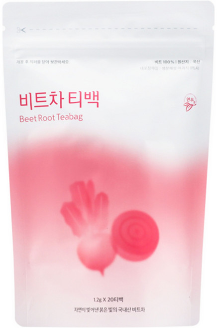 연우제다 비트차 티백, 1.2g, 20개입, 1개