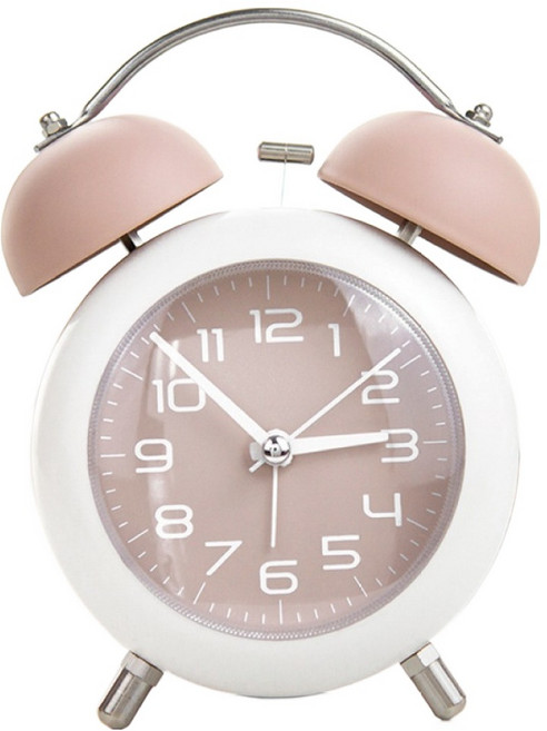 小麥購物 小夜燈數字鬧鐘 C640, 珊瑚粉