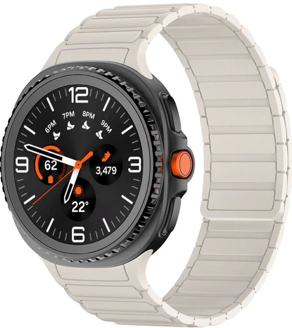 하마테 마그네틱 실리콘 루프 스트랩, 아이보리, 1개 - 쿠팡