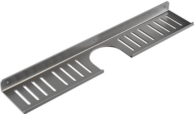 로커스 무타공 수도꼭지 홈 튼튼한 욕실선반, 홈 건그레이, 1개