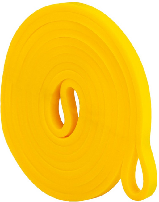 YORI 優里 健身乳膠彈力帶, 黃色, 1個