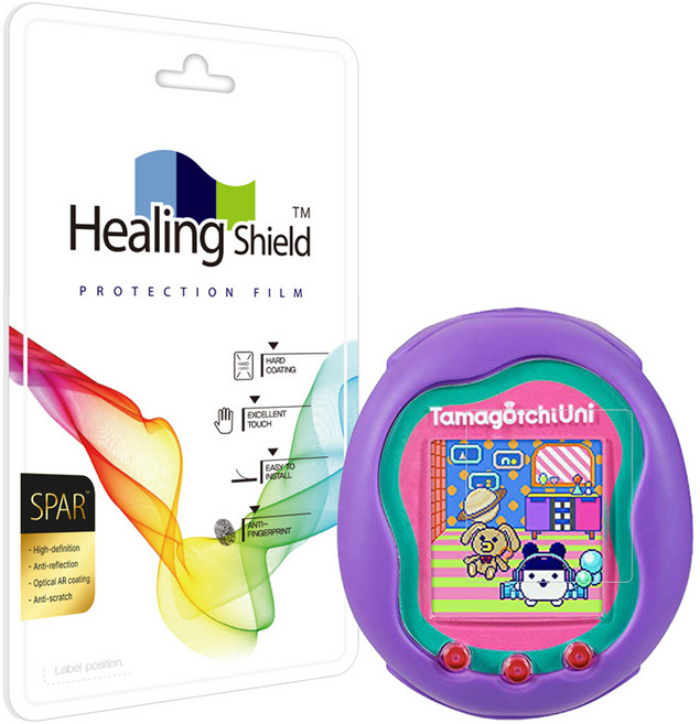 힐링쉴드 다마고치 유니 슈페리어 AR 고화질 액정보호필름 2p 세트, 1세트