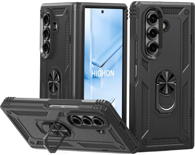 하이온 메탈 기어링 스탠드 범퍼 휴대폰 케이스