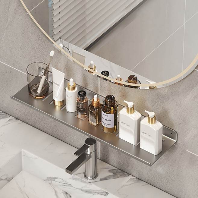 로커스 무타공 욕실선반, 건그레이, 1개