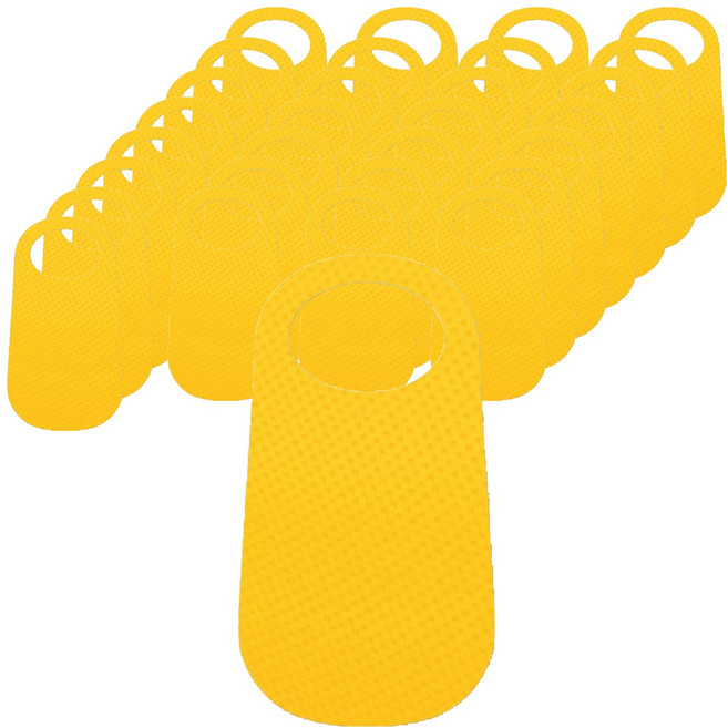 소프런 일회용 컬러 앞치마, 비비드옐로우, 100개