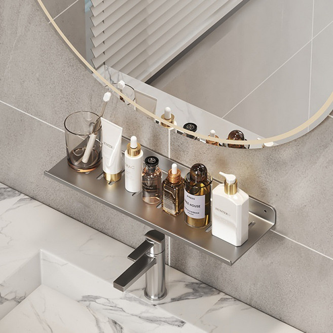 로커스 무타공 욕실선반, 건그레이, 1개