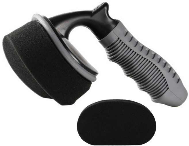 케리빙 차량용 휠 전용 브러쉬 + 스펀지 2p 세트, 블랙, 1세트