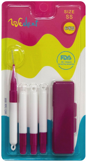 위덴 향기 치간칫솔 SS, 1개, 6개입, 0.8mm