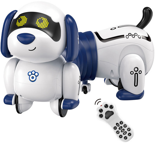 KANGAROO 프로그래밍 로봇 강아지 + RC리모컨 세트 K45, 화이트, 1세트
