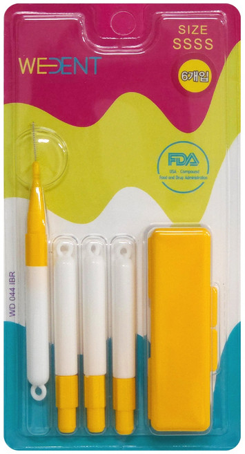 위덴 향기 치간칫솔 SSSS, 0.5mm, 6개입, 1개