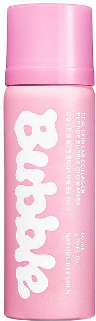 네이처리퍼블릭 리얼스킨랩 콜라겐 펩타이드 버블 물광 마스크, 80ml, 1개