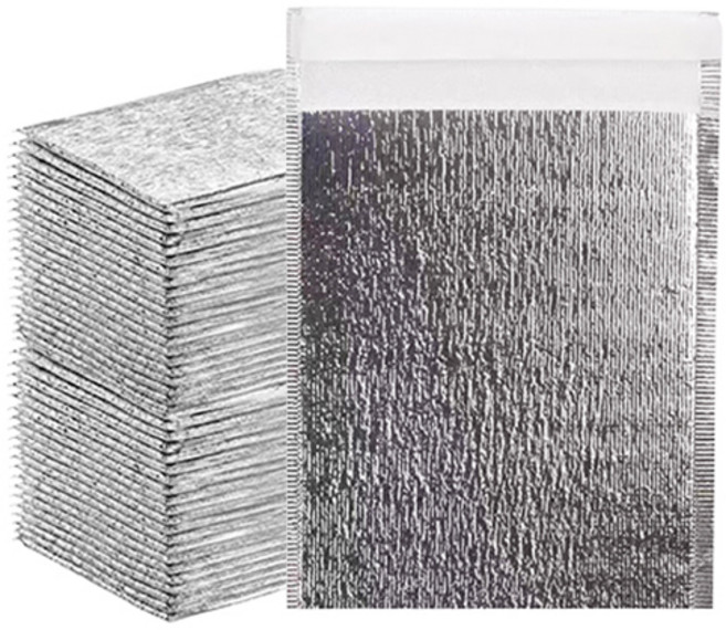 GUNU 접착테이프 부착형 은박 보온보냉팩, 100개