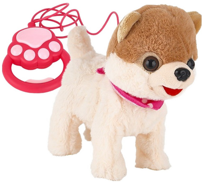 캐스비 플레이 산책하는강아지 모카 작동인형, 혼합색상, 1개