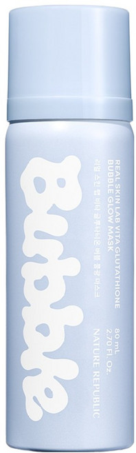 네이처리퍼블릭 리얼스킨랩 비타 글루타티온 버블 물광 마스크, 80ml, 1개