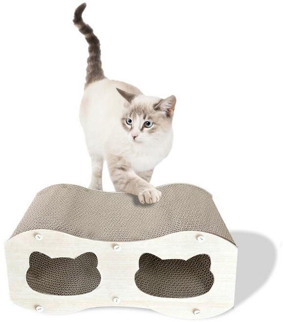 네이처펫 키튼용 스크래처 숨숨집 키티, 혼합색상, 1개