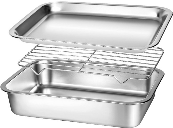 벨라쿠진 에센셜 스텐 밧드 세트 중형, 밧드 + 트레이 + 와이어랙, 1세트