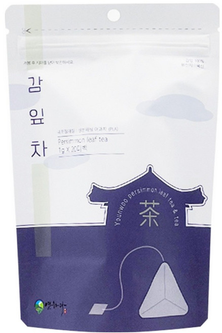 연우제다 감잎차 티백, 1g, 20개입, 1개
