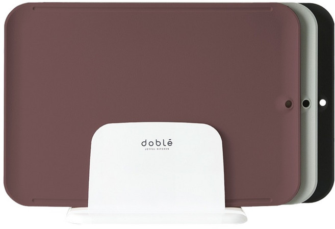 도블레 칼집 강한 항균 도마 세트, 1세트, 도마 3종 + 도마 스탠드