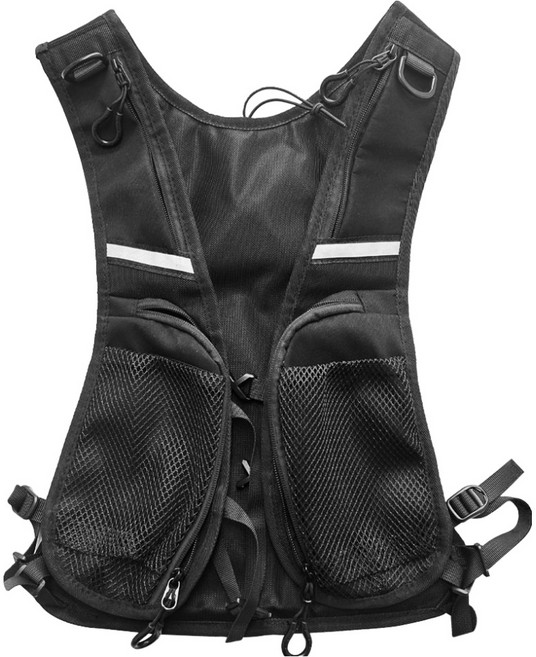 레인윙스 배달 작업용 버클 조끼, 블랙