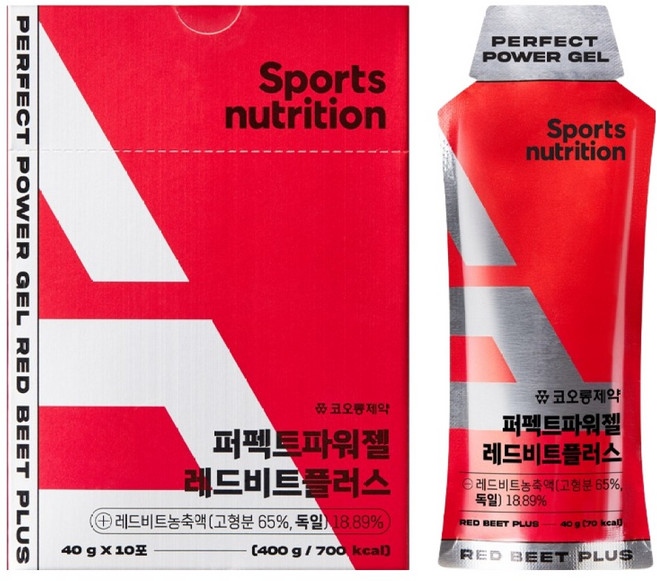 코오롱제약 퍼펙트파워젤 레드비트 플러스 10p, 400g, 1개