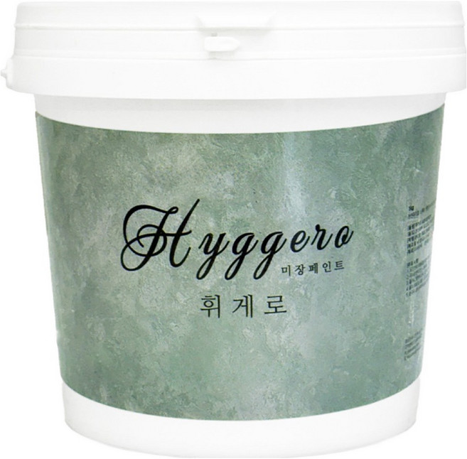 Hyggero 미장페인트, 1개, 1kg, 플로랄화이트