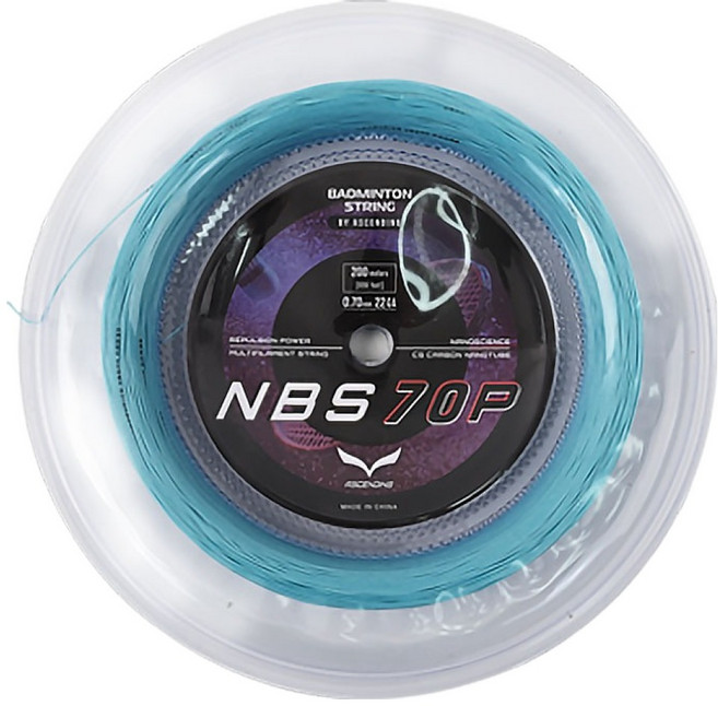 ASCENDING 롤 배드민턴라켓 스트링 NBS70P, 민트, 1개
