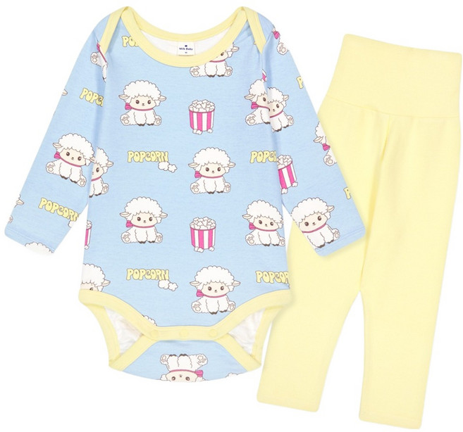 MilkBaby 可愛動物朋友嬰兒連身衣褲套裝