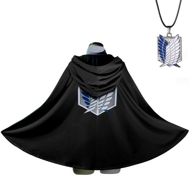 엘쏘 진격거 조사병단 자유의날개 코스튬 목걸이 + 망토 세트