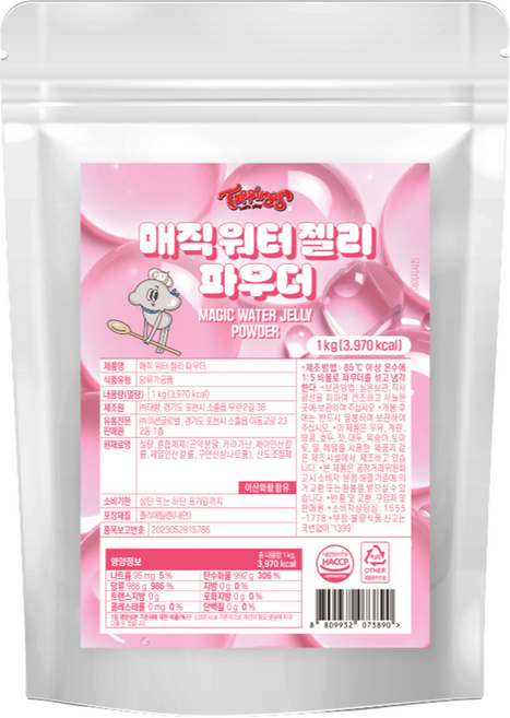 토핑스 매직워터젤리 파우더, 1kg, 1개입, 1개