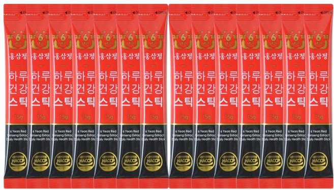 홍삼정 6년근 하루건강스틱, 15g, 14개