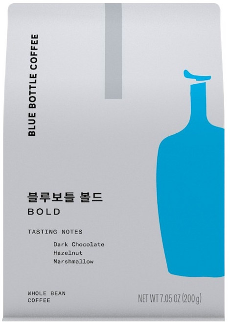 BLUE BOTTLE COFFEE 醇厚咖啡豆, 原豆(未研磨), 200g, 1個