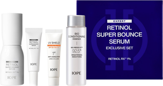 IOPE 艾諾碧 A醇超級彈力精華液 30ml 套組, 1套