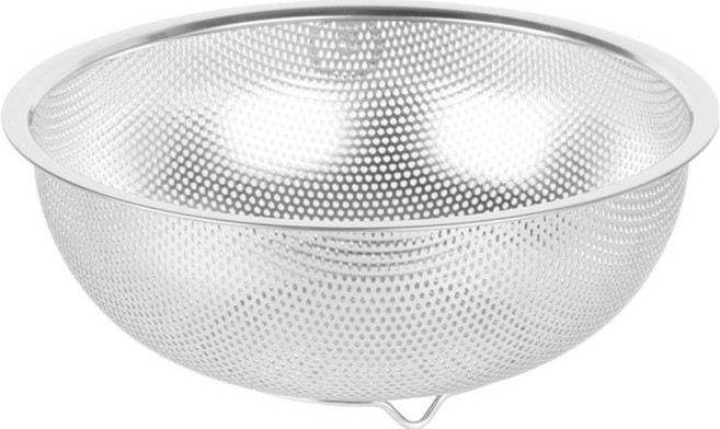 퀸센스 세신 바로써 무연마제 스테인리스 펀칭타공 바구니, 1개