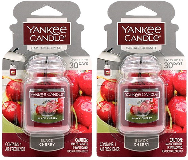양키캔들 카자 얼티메이트 차량용 방향제, 2개, 블랙체리