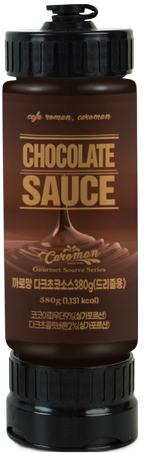 까로망 다크초코소스 드리즐용, 380g, 1개