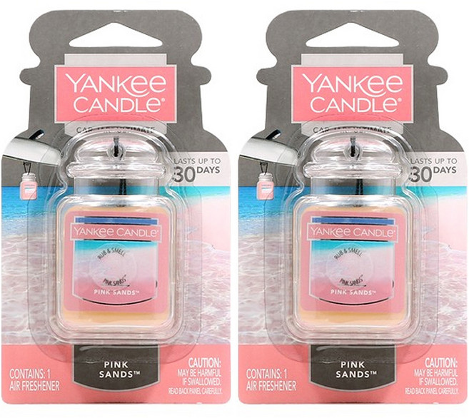 양키캔들 카자 얼티메이트 차량용 방향제, 2개, 핑크샌즈