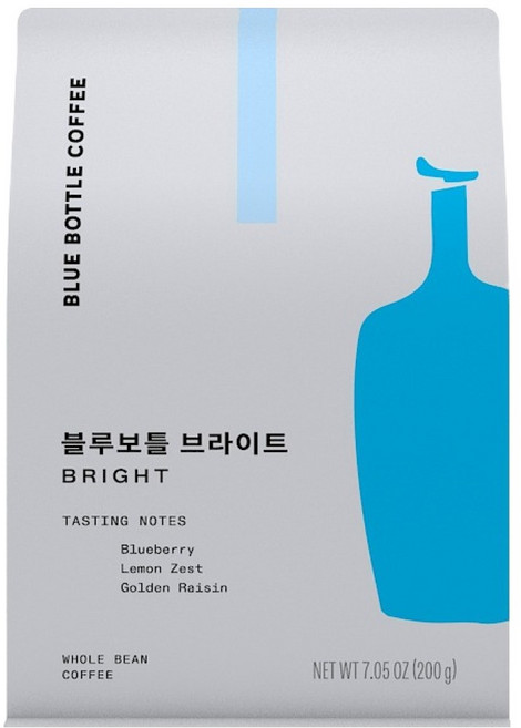 블루보틀커피 브라이트 원두, 홀빈(분쇄안함), 200g, 1개