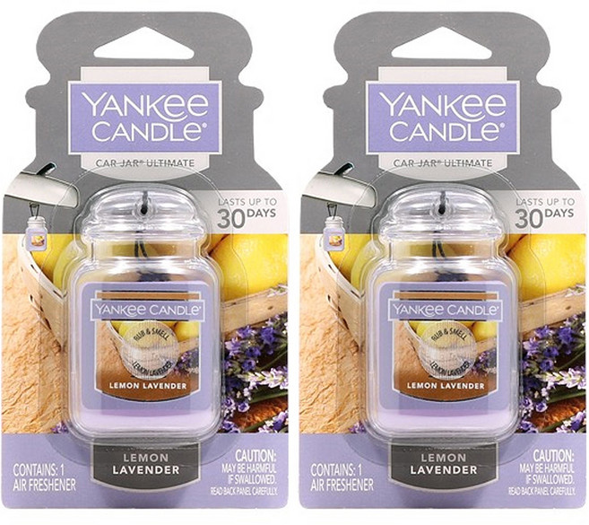 양키캔들 카자 얼티메이트 차량용 방향제, 2개, 레몬라벤더