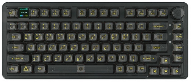 레오보그 아크릴 한글각인 유무선 블루투스 텐키리스 기계식 키보드 황축 V3, 블랙, K81Pro, 제조사축