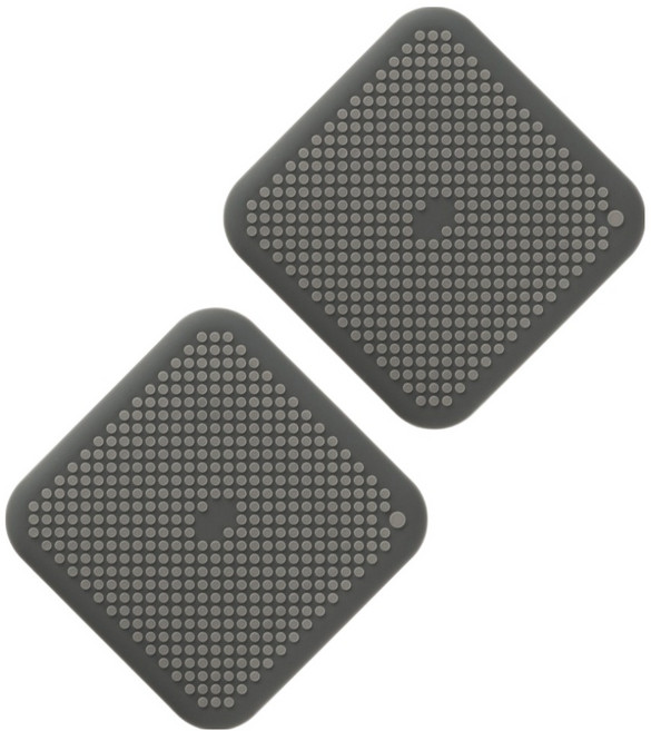 플라이토 실리콘 버블 배수구 커버 덮개 2p, 그레이