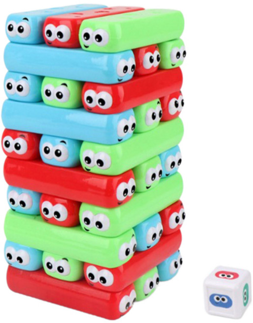 꼬마천사 애벌레 블록 젠가 보드게임, 단품, 단품