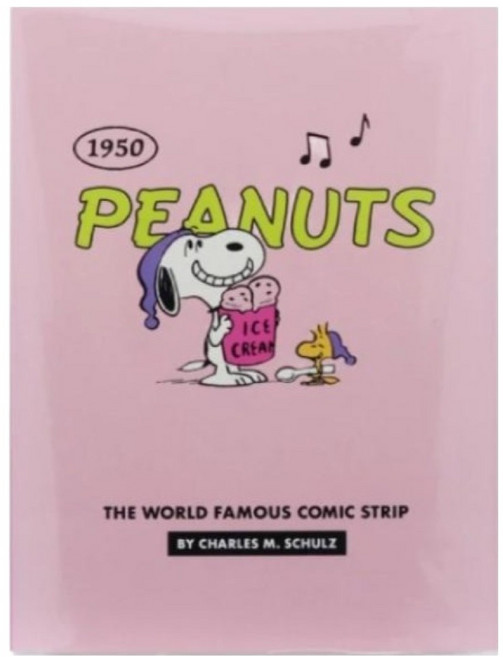 sun-star PEANUTS 史努比美式畫風書型便條紙, 1個, 歡樂甜點, 100張