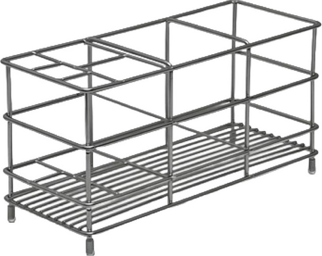 에브리윅 304 스텐 전동 칫솔 꽂이 치약 거치대, 실버, 1개