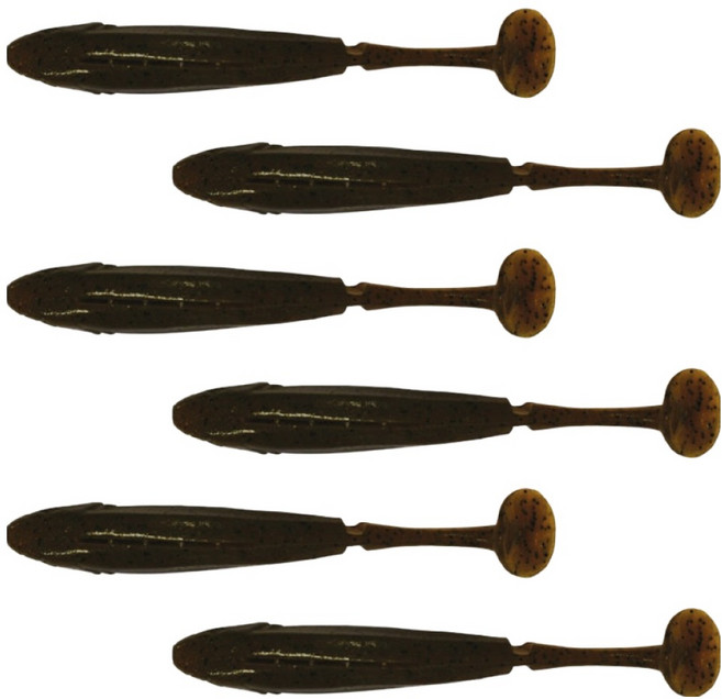 다미끼 엣지쉐드 배스 버징 노싱커 쉐드웜 10.2cm 6p, 411 그린 펌프킨, 9g, 1개