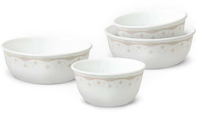 코렐 클래식조이 테이블웨어 밥공기 2p + 국대접 2p 세트, 화이트, 1세트, 밥공기 + 국대접